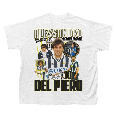ALESSANDRO DEL PIERO JUVENTUS BOOTLEG TEE ITALIA